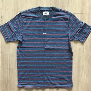 Palace Skateboards BASICALLY A STRIPE T-SHIRT NAVY